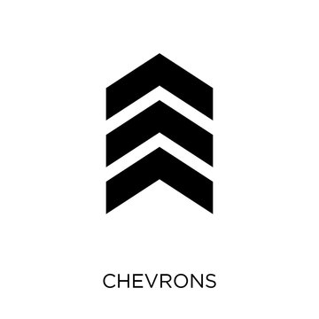 chevrons icon. chevrons symbol design from Army collection. Simple element vector illustration. Can be used in web and mobile.