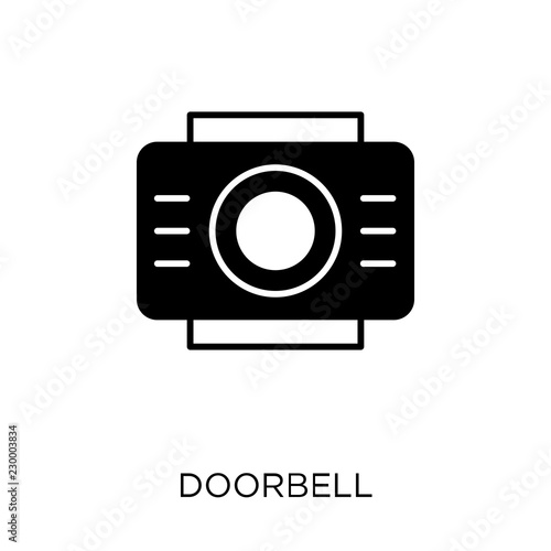 Fotografie, Obraz Doorbell icon. Doorbell symbol design from Smarthome collection.