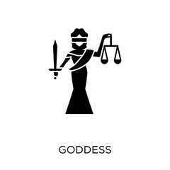 Wall Mural - Goddess icon. Goddess symbol design from Religion collection.