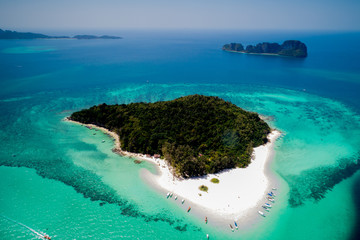 incredible view bamboo island from the top in thailand