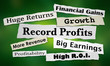 © iQoncept - Record Profits Newspaper Financial Headlines Big Money 3d Illustration