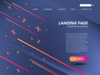 Poster - website landing page template 