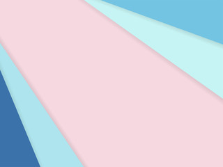 Wall Mural - Abstract pastel color background by paper sheet overlay overlap blue tone on pink. For background, banner, presentation template.