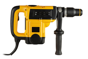 Wall Mural - rotary hammer on a white background