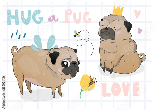 hug a pug cute