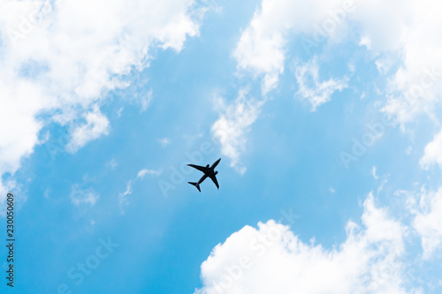 Fototapete - 青空と飛行機
