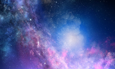 Wall Mural - starry sky in open space