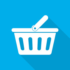 Sticker - Shopping basket icon. Vector illustration