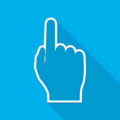 Wall Mural - hand cursor icon. vector illustration.
