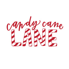 Wall Mural - Candy Cane Lane