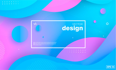 Wall Mural - colorful geometric background. circul shapes composition. space. eps10 vector.