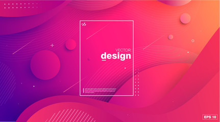 Wall Mural - colorful geometric background. circul shapes composition. space. eps10 vector.