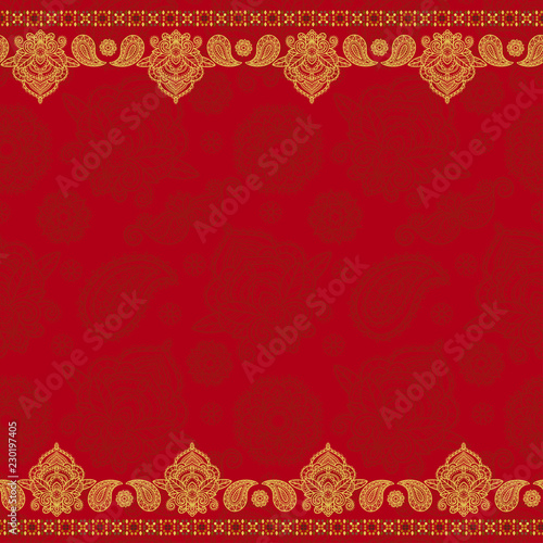 Fotografie, Obraz Sari indian seamless pattern