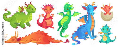 Fairy dragons. Funny fairyt...