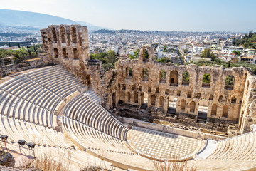 Wall Mural - Odeon of Herodes Atticus, ancient Greek theater, Athens, Greece