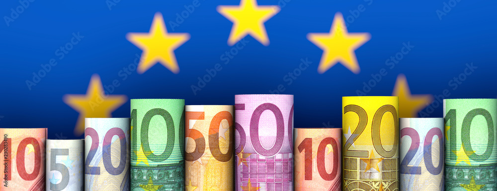EU & Geld - obrazy, fototapety, plakaty 