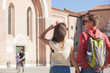 © el.rudakova - back view of pretty young couple travelling in Padua, Italy