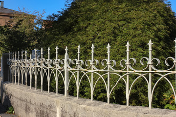 Wall Mural - romantic iron fence