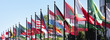 many colorful country flags background