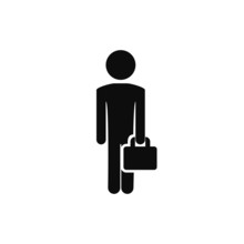 Man Black Silhouette Briefcase Free Stock Photo - Public Domain Pictures