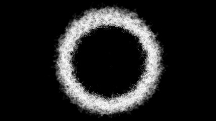 Poster - Global network connections with points and lines. Abstract circular background. Futuristic circle. 4k rendering.