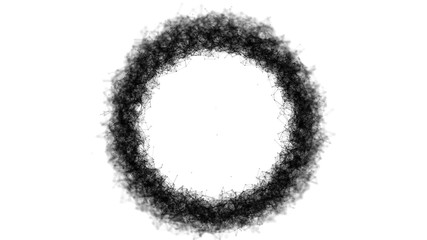 Poster - Global network connections with points and lines. Abstract circular background. Futuristic circle. 4k rendering.