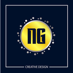 Initial NG Letter Logo Template Design