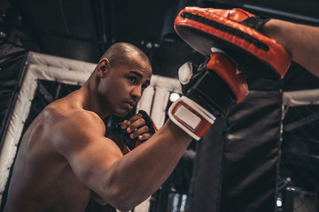 Afro American boxer