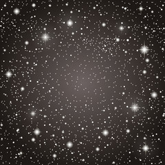 Wall Mural - realistic starry sky. shining stars dark sky.