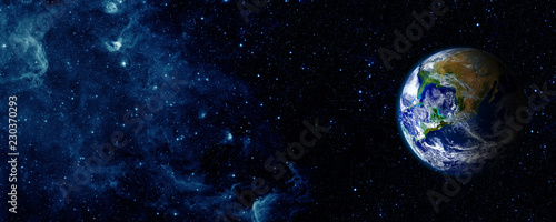 View of the earth from the moo Tableau sur Toile