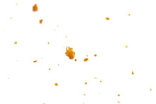 White Bread Crumbs On A White Background Close Up