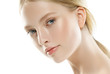 © Utkamandarinka - Healthy skin woman blonde white skin makeup beauty female model closeup
