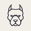 Pitbull Mascot Vector Icon