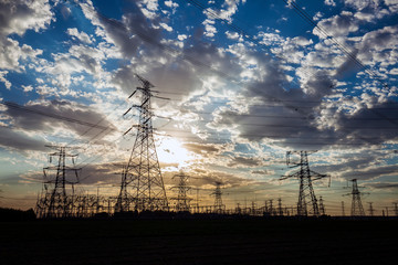  the pylon in the evening