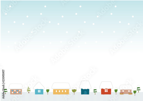 かわいい家の背景素材 冬 Stock Vector Adobe Stock かわいい家の背景素材 冬 Stock Vector Adobe Stock
