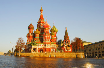 Wall Mural - Moscow, Russia, Red square,view of St. Basil's Cathedral