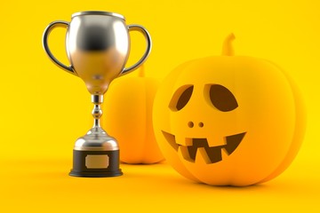 Canvas Print - Halloween background with trophy