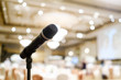 © yuttapon - Microphone  in seminar room or speaking conference hall