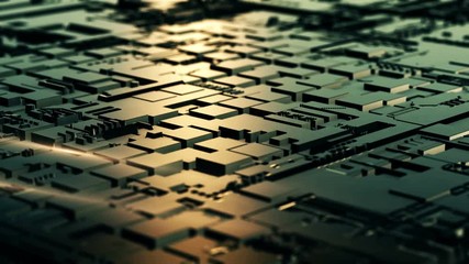 Wall Mural - internet secure big data processing, motion background concept