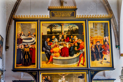 Cuadros en Lienzo Last Supper Altarpiece Mary's City Church Wittenberg Germany