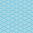 Traditional Japanese wave seamless pattern. Vector
