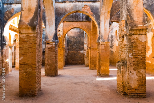Fotografía Ruins of the ancient necropolis of Kellah Chellah in the city of Rabat, Morocco