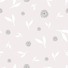 Canvas Print - Delicate Floral Pattern