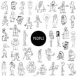 © Igor Zakowski - black and white people characters huge set