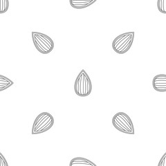 Poster - Almond shell pattern seamless vector repeat geometric for any web design