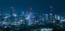 Brisbane City Night Skyline