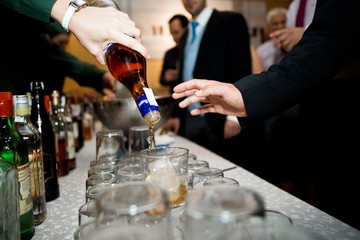 Wall Mural - Waiters serving drinks during the cocktail