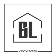 Initial Letter BL Logo Template Design