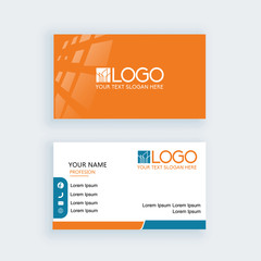 Wall Mural - Modern business card template construction building