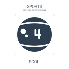 Canvas Print - pool icon